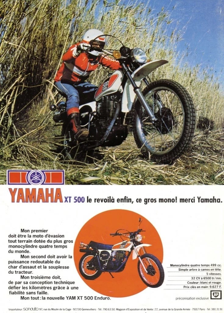 Yamaha XT 500, storia di una moto da enduro mitica